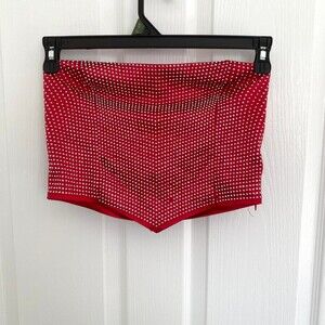 Women's Red Crop-top